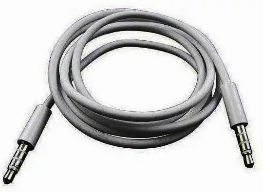 Кабель AUX 4 pin Audio 3.5 mm Male на AUX 4 pin Male, білий - зображення 5