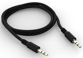 Фото товару Кабелі AUX 3pin Audio 3.5 mm Male на Audio 3.5 mm Male, 5 м