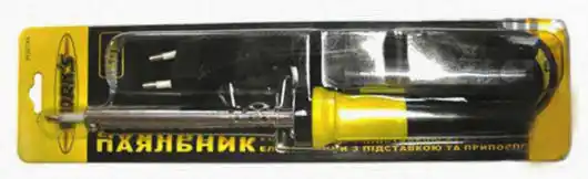 Набір паяльник 40W + припій + підставка Work