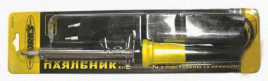 Набір паяльник 40W + припій + підставка Work