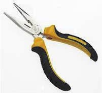 Фото товару Довгогубці нікельовані двокомпонентні рукоятки 200мм Сталь