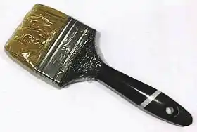 Фото товара Кисточка 3"для окрашивания тип" Английский "натуральный ворс Сталь