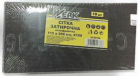 Фото товару Сітка затирочна вольфрамова 115х280 мм, к150, н-р 10 шт WERK