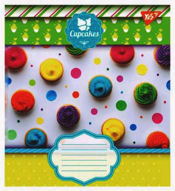 Зошит 24 аркуші, клітина кольорова YES, шкільна CUPCAKES - зображення 6