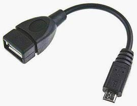 Фото товару Кабелі OTG USB2.0 Female на mini USB Male, 10 см