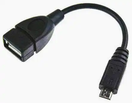 Кабелі OTG USB2.0 Female на mini USB Male, 10 см - зображення 5