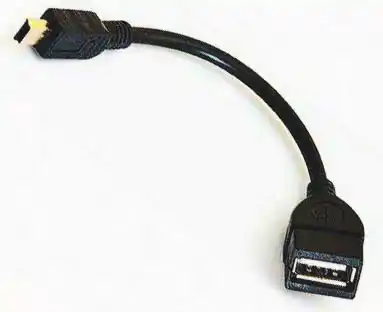 Кабелі OTG USB 2.0 Female на mini USB Male, 5 pin, 80 см - зображення 5