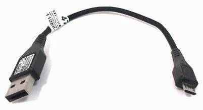 Кабель micro USB male на USB 2.0 male 2.4А, 20 см чорний, оригінал Nokia - зображення 1