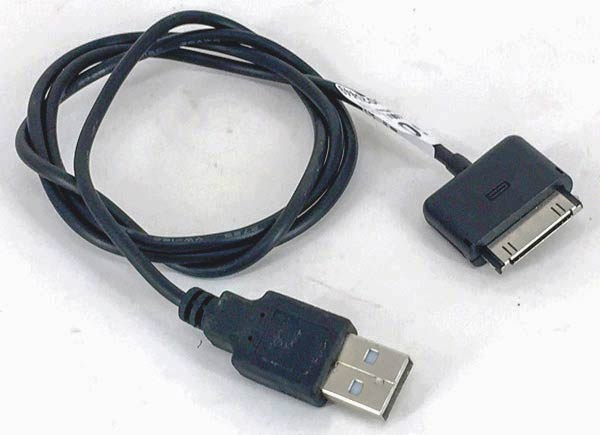 Кабель USB Male на iPhone4, чорний - зображення 1