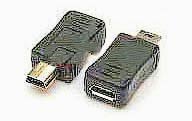 Перехідник mini USB2.0 Male на micro USB Female - зображення 1