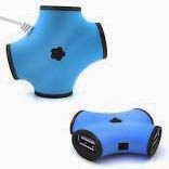 HUB USB 2.0 на 4 порти, синій - зображення 6