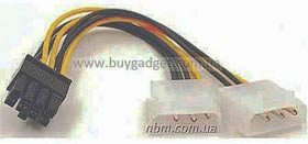 Фото товару Кабель 8pin Male на 2xMolex Male, живлення для відеокарт