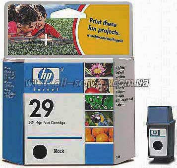 Картриджі HP 29 (51629AE) Black 40 ml - зображення 1