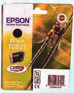 Картриджі Epson Stylus Photo T0821N Black для: R270; R290; R295; R390; RX590; RX610; RX615; RX690; T50; T59; TX650; TX659; TX700W; TX710W; TX800FW - зображення 5