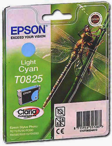 Картриджі Epson R270/T50/TX650 Light Cyan (C13T11254A) Epson (T0825) - зображення 1