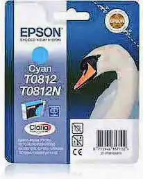 Картридж Epson T0812(N) Cyan для: Stylus Photo 1410, R270, R290, R295, R390, RX590, RX610, RX615, RX690, T50, T59, TX650, TX659, TX700W, TX710W - зображення 5
