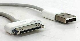 Фото товару Кабель USB Male на iPhone4, білий