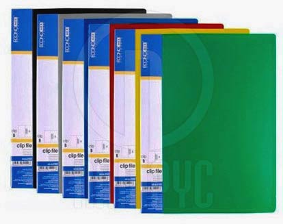 Папка пластикова з боковим прижимом, А5, Economix E31222 Clipp B - зображення 1