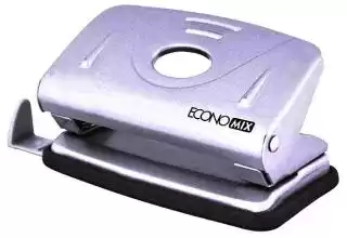 Фото товара Дырокол Economix E40131, металлический, макс.20 листов 80г/м2, корпус с линейкой