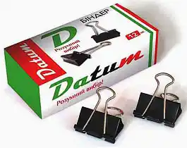 Фото товара Биндер 41 мм Buromax черный, в упаковке 12шт. (зажим для бумаг)