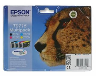 Фото товару Набір картриджів Epson T0715, 7.4 ml (Black), 5.5 ml (Color)