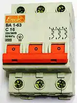 Фото товара Выключатель-автомат 3в1 220V 16A, Electr BA 1-63 C 16