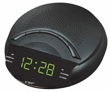 Годинник електронний мережевий VST 903-2 Радіо FM / AM - зображення 6