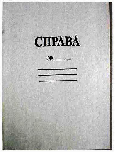Папка картонна для документів 