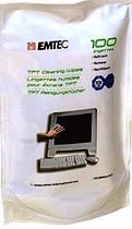 Фото товару Серветки Emtec 5 in 1 TFT Screen Cleaning (TFT/PDA/LCD) 100 шт. Refill