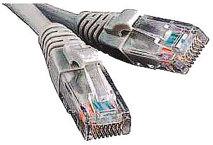 Фото товару Кабель Патч-корд 20 м сірий, ATcom UTP, RJ45, Cat. 5e, для створення компʼютерної мережі та підключення інтернету до компʼютера, ноутбука, телевізора