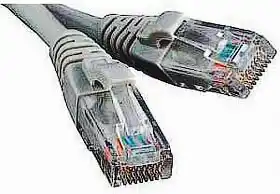Фото товара Кабель Патч-корд 2 м серый, Cablexpert cat 5E PP12-2m, для создания компьютерной сети и подключения интернета к компьютеру, ноутбуку или телевизору