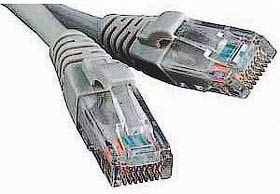 Фото товару Кабель Патч-корд 2 м сірий, Cablexpert cat 5E PP12-2m, для створення компʼютерної мережі та підключення інтернету до компʼютера, ноутбука, телевізора