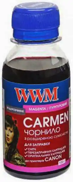 Чорнило WWM CARMEN (CU/M) Magenta, 100 г, універсальне для принтерів Canon - зображення 5