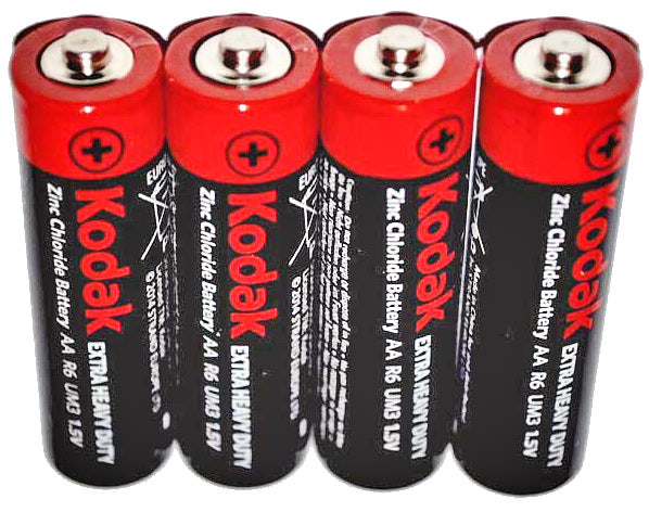 Батарейка AA R6 Kodak, 1,5 V, сольова, уп. 40/4/1, аналоги: LR6, R6, 316, А316, Mignon, Stilo, пальчикова - зображення 6