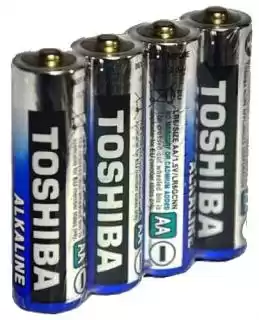 Фото товара Батарейка AA LR6, Toshiba, 1,5 V, щелочная, уп. 4/1, аналоги: R6, UM3, 15, 15A, MN1500