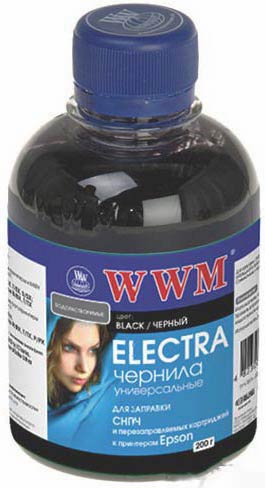 Чорнило WWM ELECTRA Black 200 г для принтерів EPSON й Brother - зображення 1