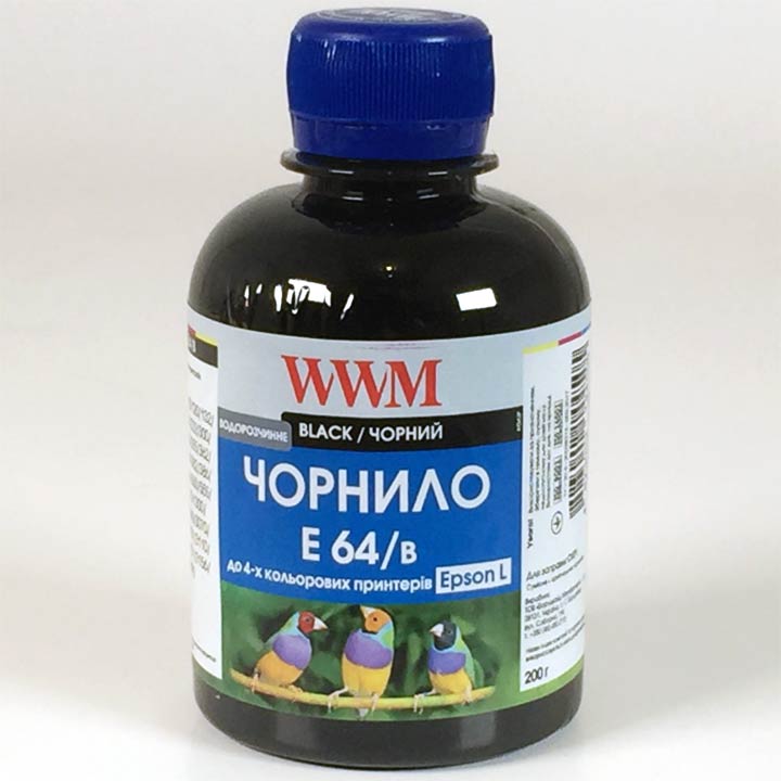 Чорнило E64/B Black WWM 200 г, для Epson - зображення 6