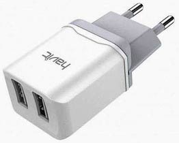 Фото товару Зарядний пристрій HV-H140 220v на USB, 5V 2A, білий
