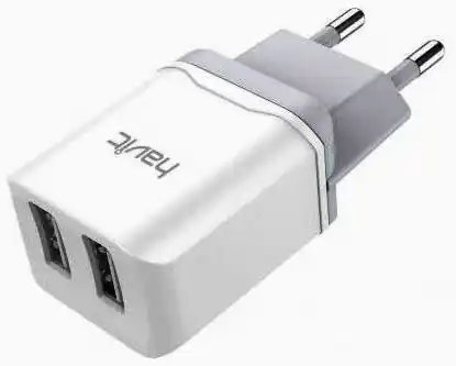 Зарядний пристрій HV-H140 220v на USB, 5V 2A, білий - зображення 5