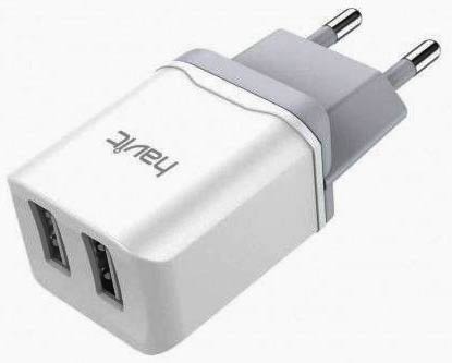 Зарядний пристрій HV-H140 220v на USB, 5V 2A, білий - зображення 6