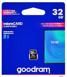 Фото товару Карта пам'яті 32Gb class 10, GOODRAM, microSDHC UHS-1