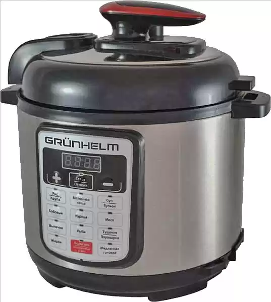 Мультиварка-скороварка Grunhelm MPC-15B, 4 л, 900W - зображення 5