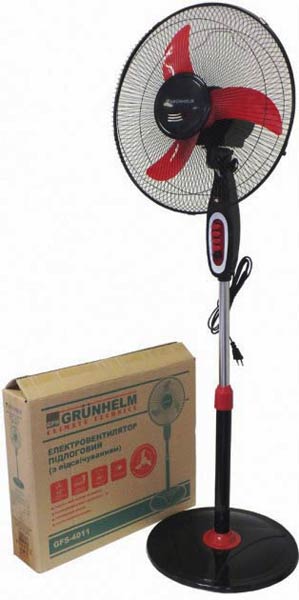 Вентилятор підлоговий GRUNHELM GFS-4011 40 Вт - зображення 1