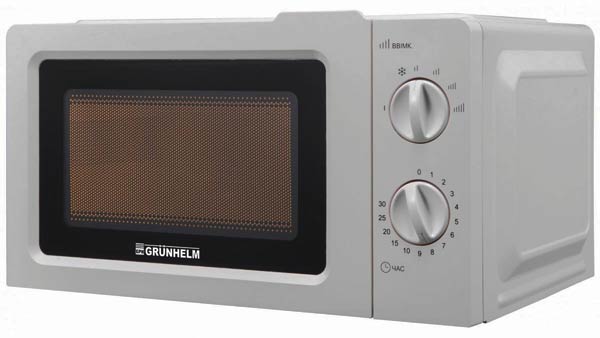Мікрохвильова піч GRUNHELM 20MX702-W, біла, 800W, 20 л, механічна - зображення 6