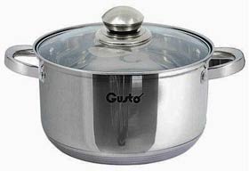 Фото товару Каструля Gusto Solo 20 см (зі штампованими ручками)