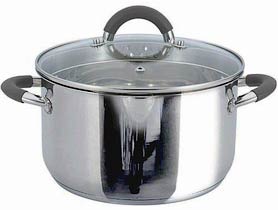 Фото товару Каструля LEVEL GUSTO GT-1103-16, 16 см, 1.9 л з силіконовими ручками