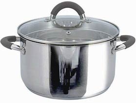 Фото товару Каструля LEVEL GUSTO GT-1103-20, 20 см, 3.6 л з силіконовими ручками