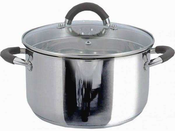Каструля LEVEL GUSTO GT-1103-24, 24 см, 6.1 л з силіконовими ручками - зображення 6