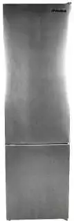 Фото товара Холодильник Grunhelm GNC-200MX, серый, No Frost, класс A++, 201 см, 2 камеры, 245 л (холодильная), 98 л (морозильная камера внизу), сухая заморозка