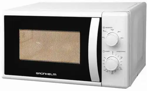 Мікрохвильова піч GRUNHELM 20MX720-W, біла, 800 W, 20 л, механічна - зображення 5
